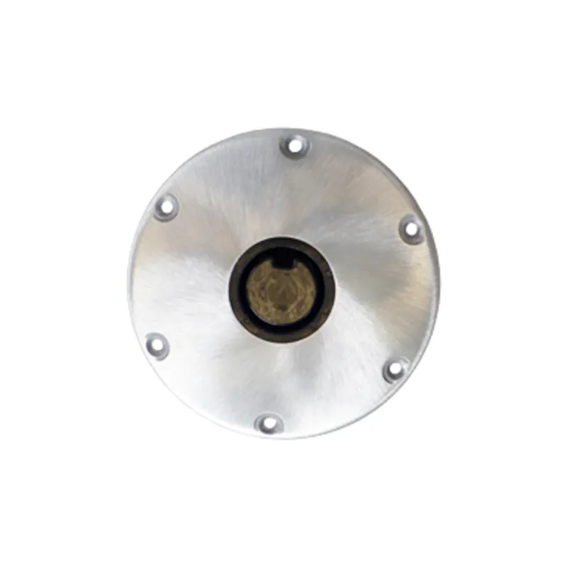 9" Runder Aluminiumsockel Satin