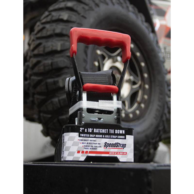 Speedstrap 50 mm Spannband mit Haken und Schlaufe, 300 cm, schwarz