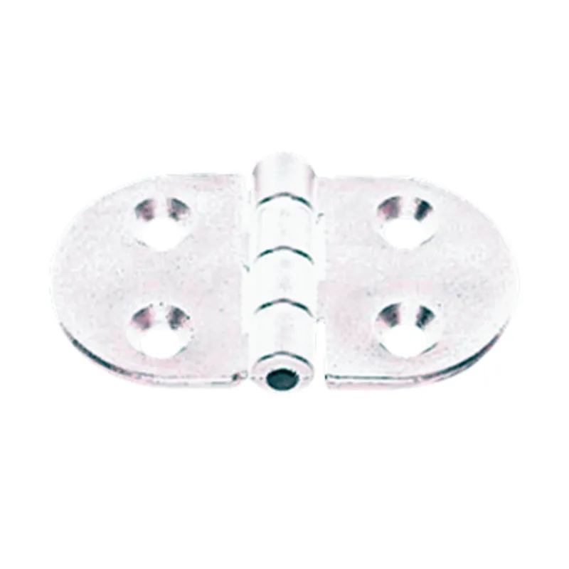 Kunststoffscharnier Polyamid, Rund Weiß, 70x40mm, 270°