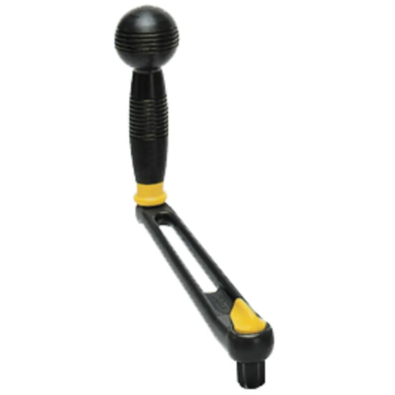 Aluminium Winsch-Kurbel, L=250mm, Gewicht 0,49kg, Lock-In mit Ball-Griff