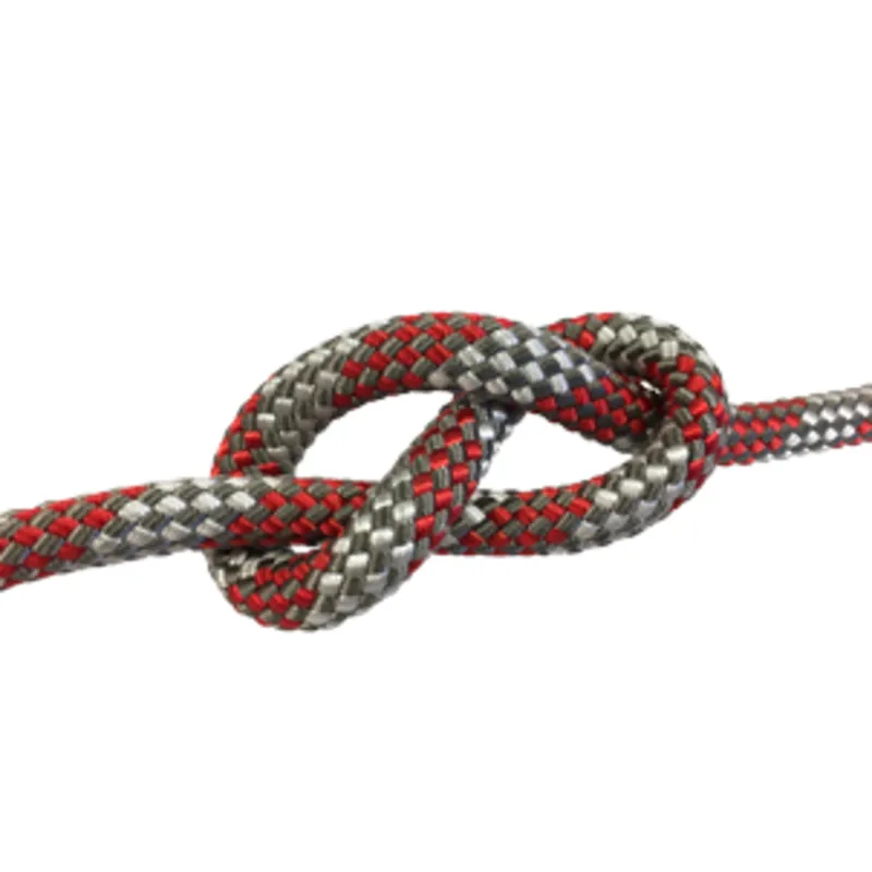 Allcord-20, Doppelt Geflochtene Schotleine Mixed Colors, Ø10mm, Grau/Rot, 200m