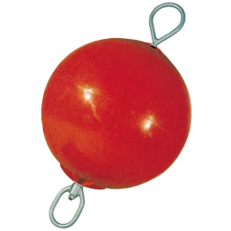 Ankerboje mit Nylon-Gelagerter Stange mit 2 Augen, Ø400mm, L=760mm, Rot (Größe 1)