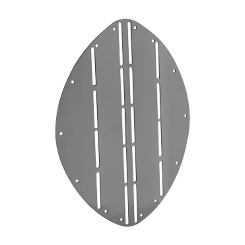 Niro Bugschutzplatte, A=350mm, B=345mm, Triangelförmig
