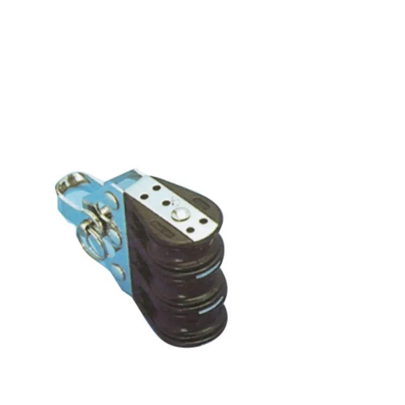 Kunststoff Dreischeibenblock, 8mm, Kugellager 28mm, Arbeitslast 150kg, Bruchlast 750kg