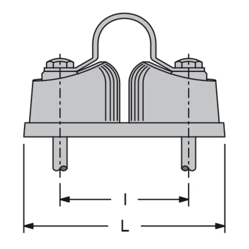 Antal Aluminium Camcleat, Leine Ø6-12mm, L=65mm