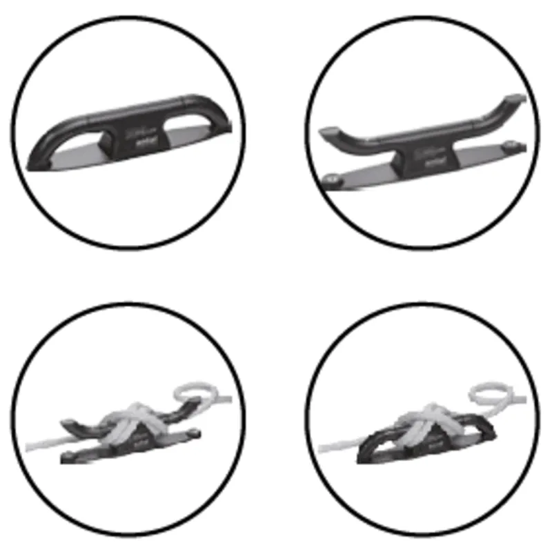 Antal Roller Cleat Modell Rc350/Si Extra Large, Silber Eloxiert