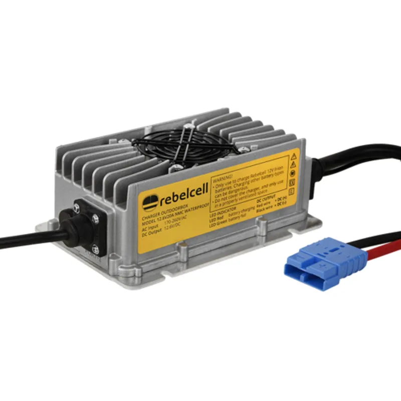 Rebelcell Ladegerät 12.6V20A IP65 wasserdicht - für Outdoorbox 12.50AV/12.70AV