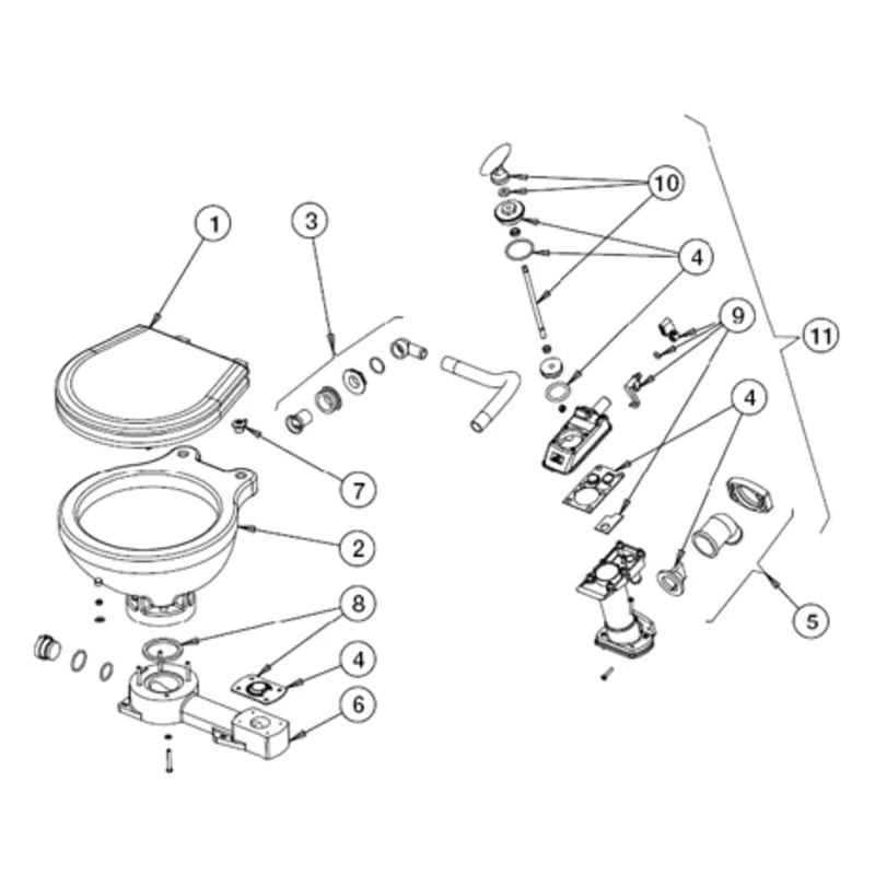 Entenschnabel für Aquat- & Allpa Space Saver Handtoilette