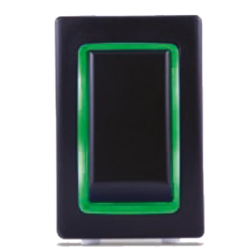 Sierra Wasserdichter (Ip68) Halo Dauerleuchtender Schalter; Led Grün, Dpdt, On-Off-On Dependent