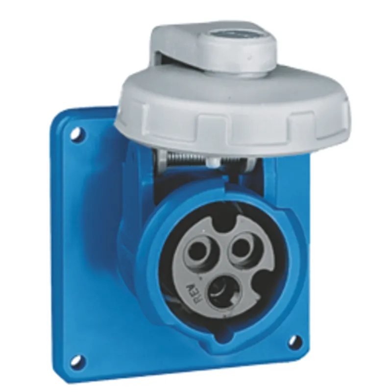 Cee-32a Wandeinbaustecker, 32a/230v, Weiblich, mit Schraubdeckel, Ip67