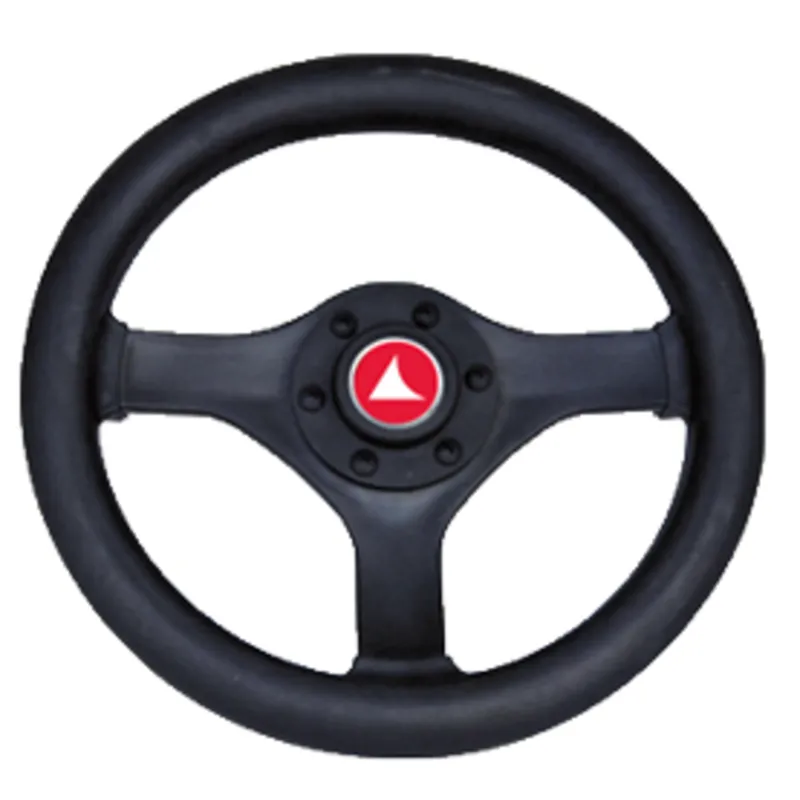 3-Speichen Steuerrad 'Shark' Schwarz Vollkunststoff, Ø280mm, Tiefe 55mm