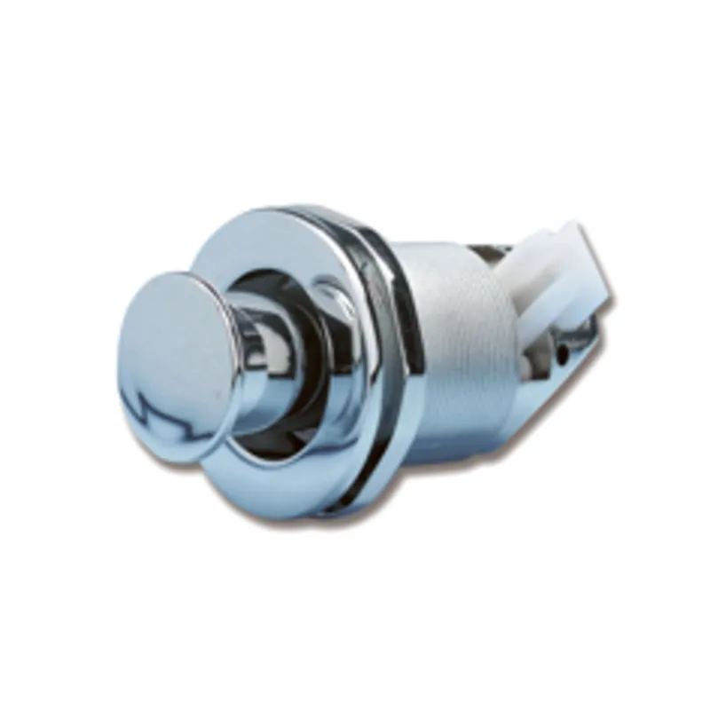 Messing-Verchomter Druckschnapper mit Kunststoff Innenleben für Türschränke, Ø38mm