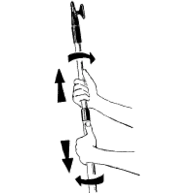 Aluminium Teleskopische Bootshaken mit Kunststoffhaken, L=1650-2000mm