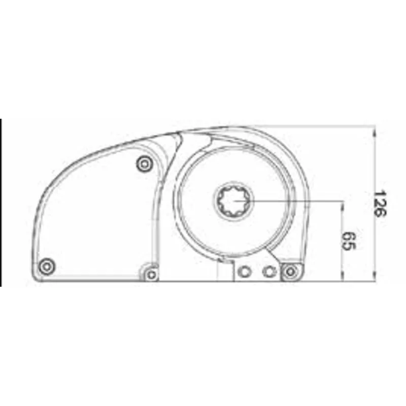 Ankerwinde Horizontal, Modell 'St Tropez', 8mm, 12v, 800w, Ohne Spillkopf
