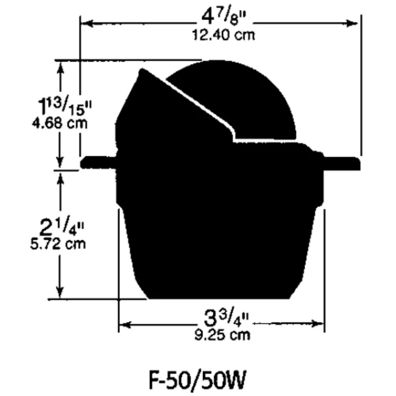 Ritchie Kompass Modell 'Explorer F-50w', 12v, Einbaukompass, Rose Ø69,9mm/5°, Weiß