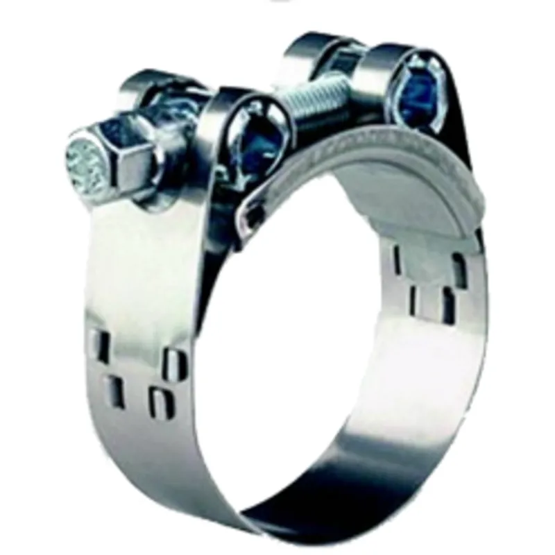 Niro Schlauchklemme mit Bolzen, 68-73mm, Breite 24mm, Dicke 1,5mm (Lieferung Pro Stück)