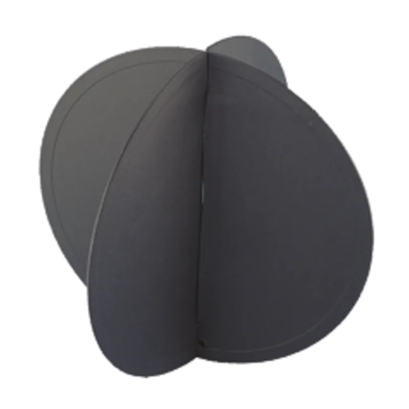 Kunststoff Signalball, Zusammenlegbar, Ø350mm, Schwarz