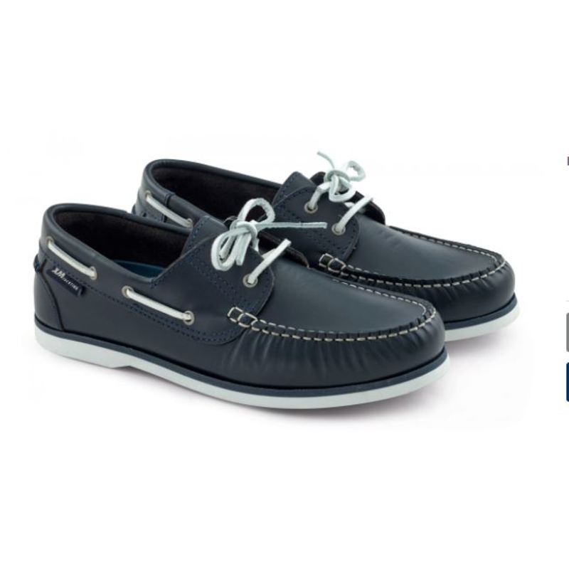 Plastimo Bootsschuh CREW Herren Leder blau Gr. 44