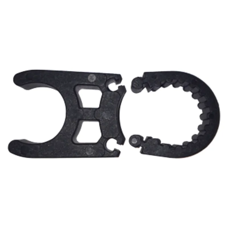 Einzelne Kunststoffklemme, Schwarz, für Badeleiter Ø25mm (1")