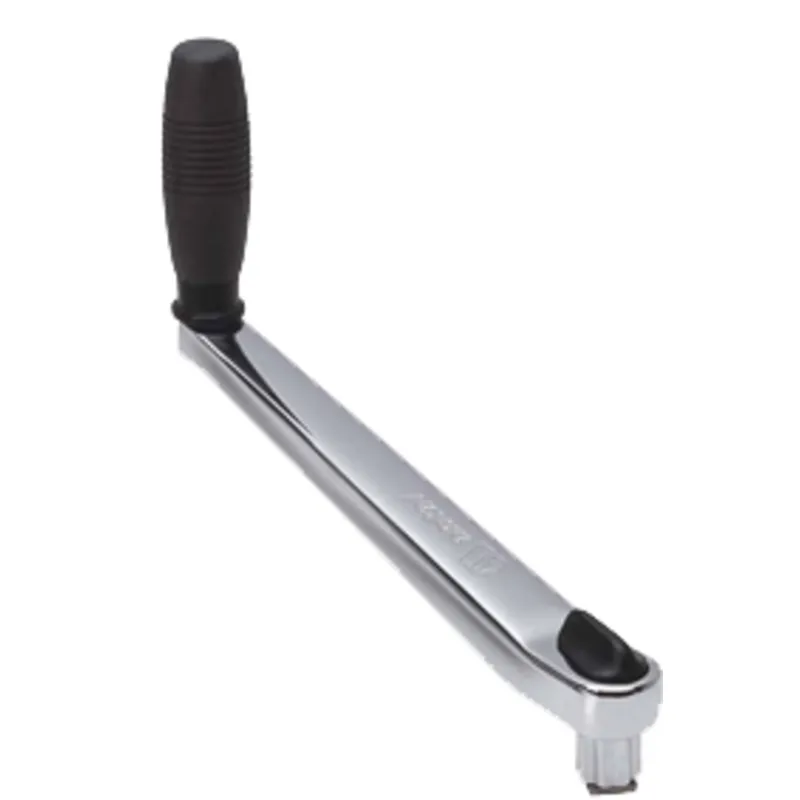 Verchromte Winsch-Kurbel, L=250mm, Gewicht 1,4kg, Lock-In, Einzelner Griff