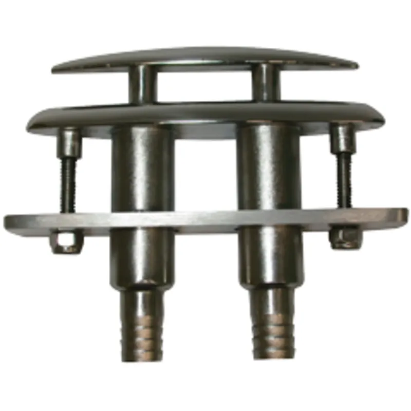 Niro Versenkbare Klampe, (Komplett mit Kunststoff Adapter für Entwässerung)