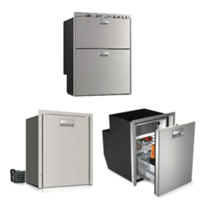 Niro Einbaukühllade 'Sea Drawer' Modell 'Dw180rfx', 80l+64l, 12/24v, Int. Kompressor (2x Lade)