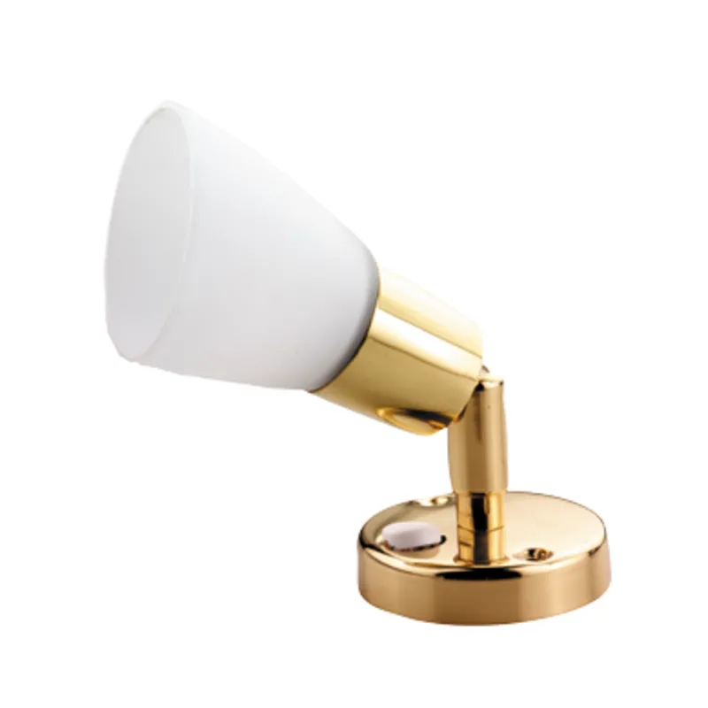 Led Wand-Leselampe, Messing, 8-30v/3,1w, Led 1x 3w, H=153mm