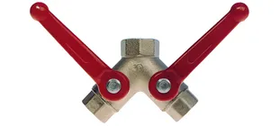 allpa Verchromt-Messing 3-Wege Kugelhähne  'F-Flow'