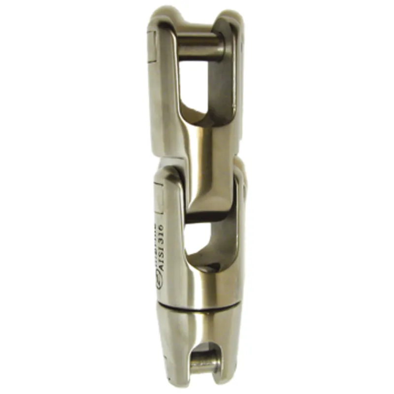 Niro Ankerketteverbindungsglied, A=118mm, B=14mm, C=9mm, D=38mm, E=22mm (Doppelt Wirbelnd Modell, Bis 850kg)