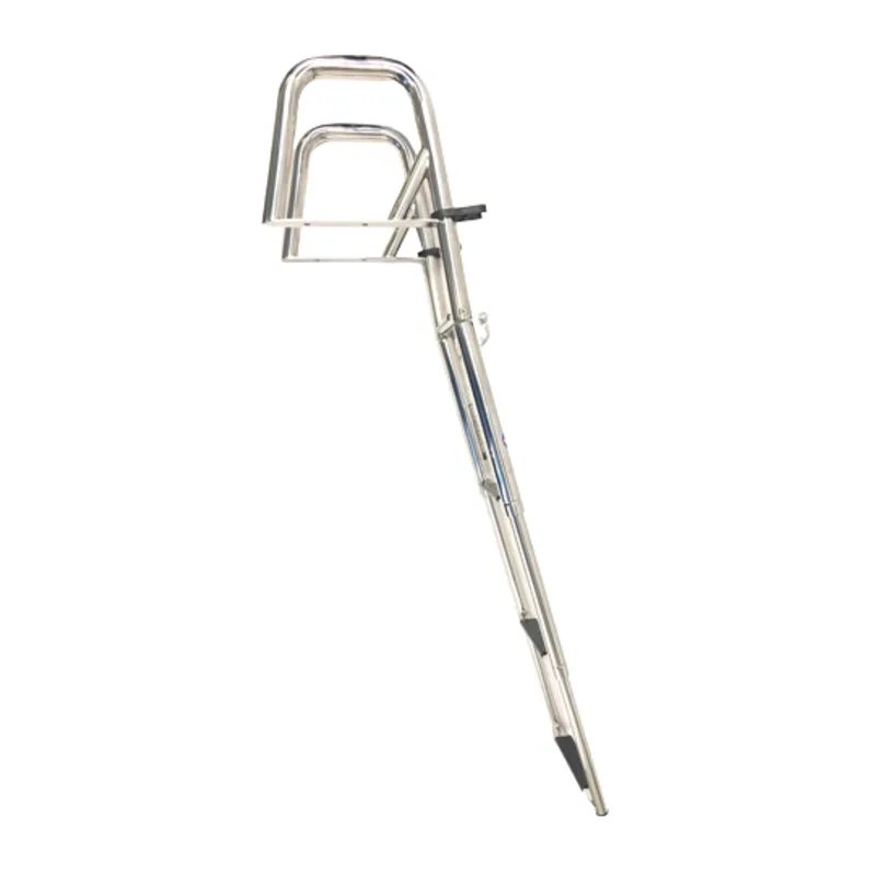 Niro Teleskopische Badeleiter 'Cruiser' für Badeplattform; 3+1 Ovale Stufen