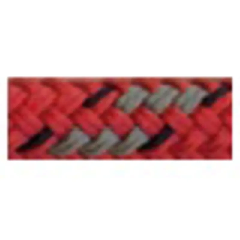 Allcord-19, Doppelt Geflochtene Schotleine Full Color, Ø6mm, Rot mit Grauem Kennfaden, 200m