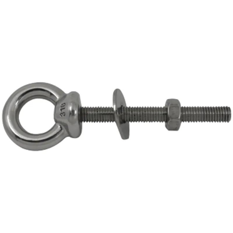 Schraube mit Niro Auge, A=120mm, B=12mm, C=56mm, D=177mm