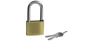 allpa Messing Vorhängeschloss mit extra lange Niro Büge