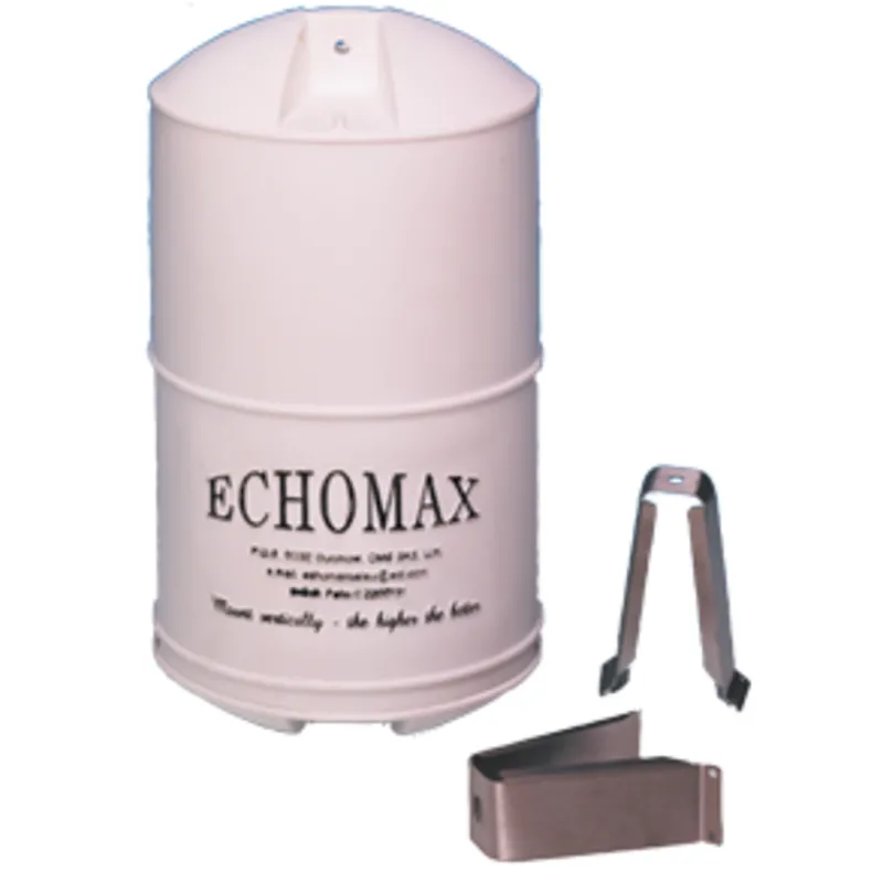 Echomax Em230 Midi Radarreflektor mit Niro Mastbügel, Weiß