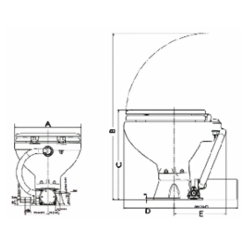 Elektrische Toilette Modell 'Evolution', 12v/17a