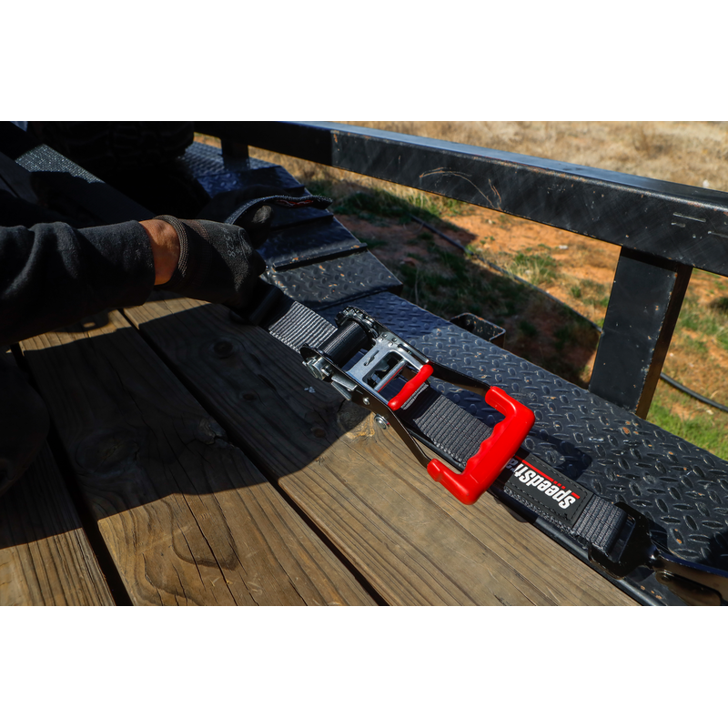 Speedstrap 50 mm Heavy Duty Kit, Ratschen-Spanngurt, Haken und Schlaufe, 300 cm, schwarz