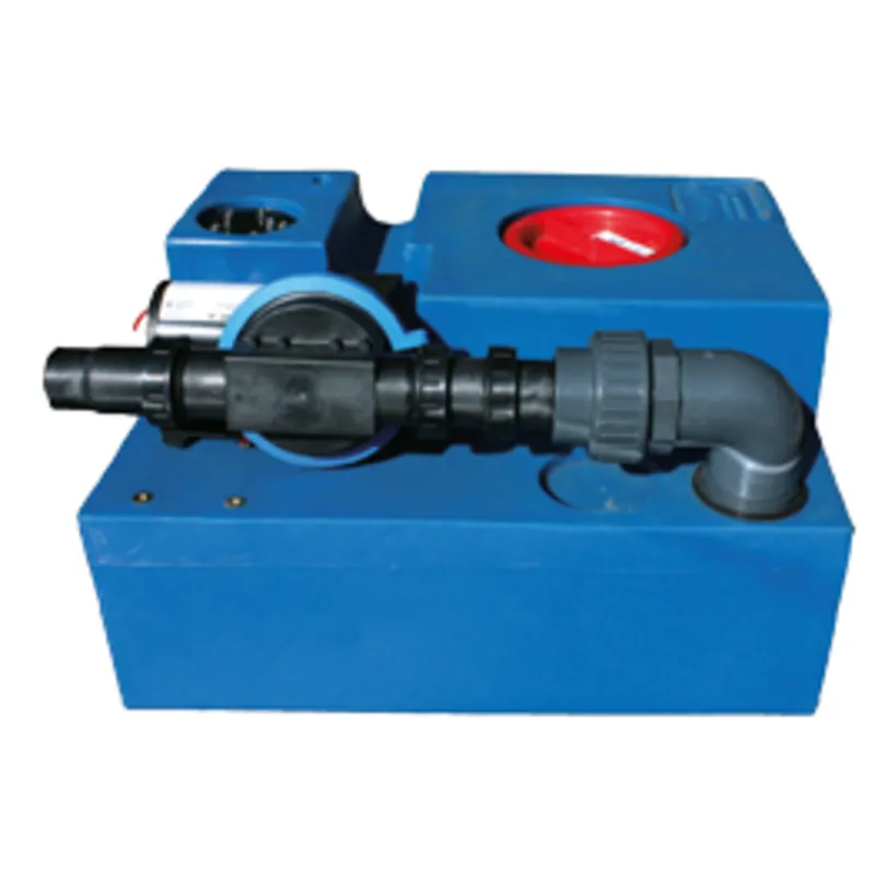 Polyethylen Fäkalientanksatz mit Vormontierter Membranpumpe 24v, 73l, 750x400x300mm