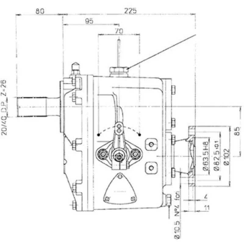 Technodrive Mechanisches Wendegetriebe Tmc260, R=2,88:1