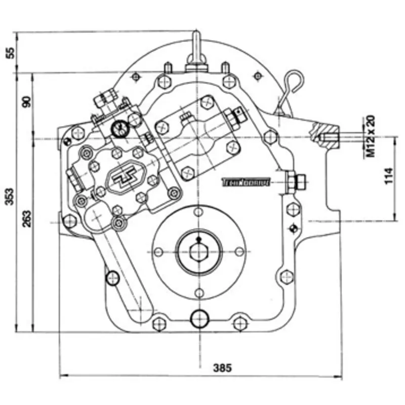 Technodrive Hydraulisches Wendegetriebe Tm880a, R=2,60:1