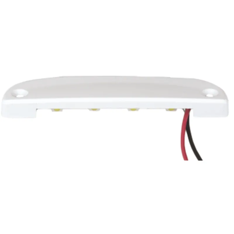 Led Orientierungsleuchte, Verchromtes Metallgehäuse, Aufbau, 12v/0,48w, 4x Flat-Top Led, 83x20x8mm