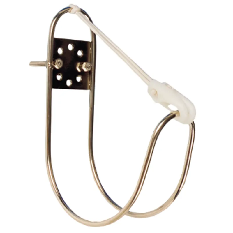 Niro Rettungsringhalterung für Montage auf Reling (Ø25mm) Oder Trennwand