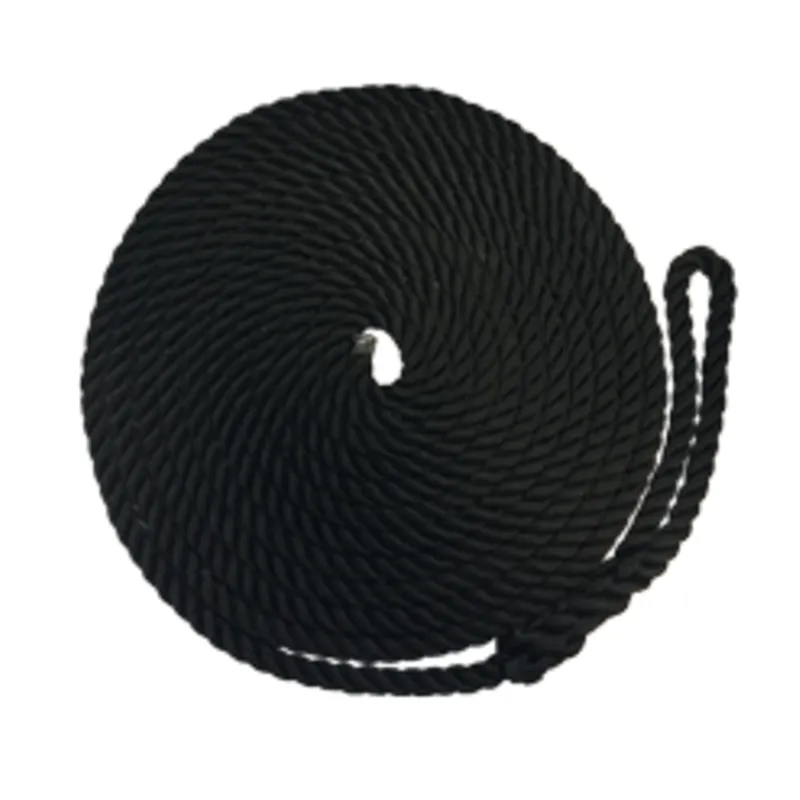 Festmacher Aus Geschlagenem Polypropylen mit Spleiß, Ø8mm, L=4500mm, Schwarz