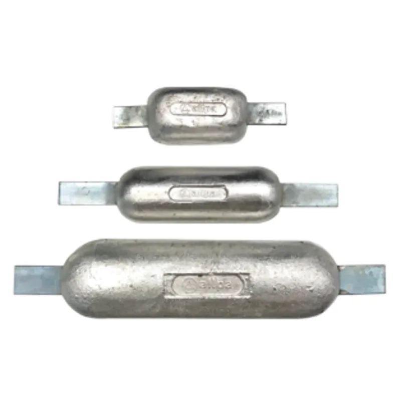 Magnesium Anode mit Anschweißlaschen, 460x80x290x40mm (1,3kg)