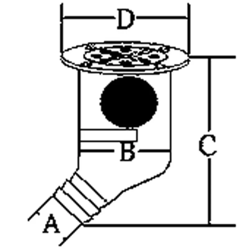 Niro Abfluss mit Abnehmbarem Deckel, 38x58x115x91mm, Inkl. Schlüssel