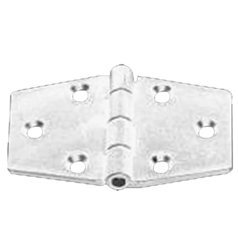 Kunststoffscharnier Polyamid, Sechskant Weiß, 95x60mm, 270°