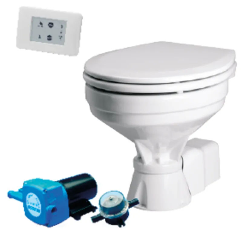 Johnson Pump Aquat Silent-Electric Toilette, 24v/7a, Komfortable Schüssel