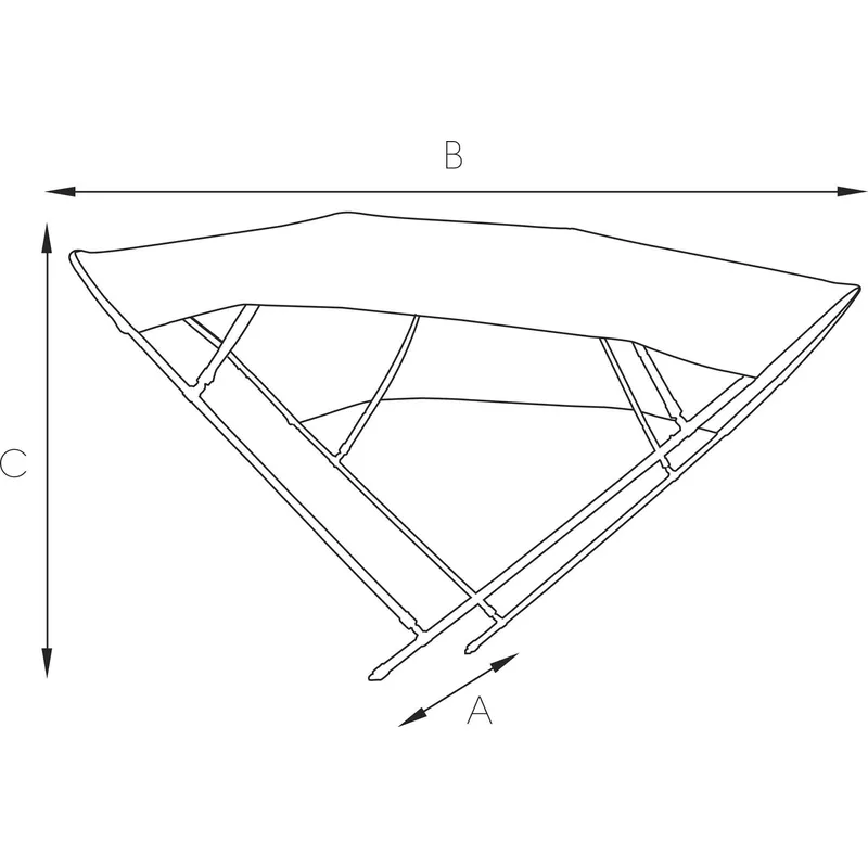 Aluminium Sonnen-Top Modell Bimini, 225x180x140cm