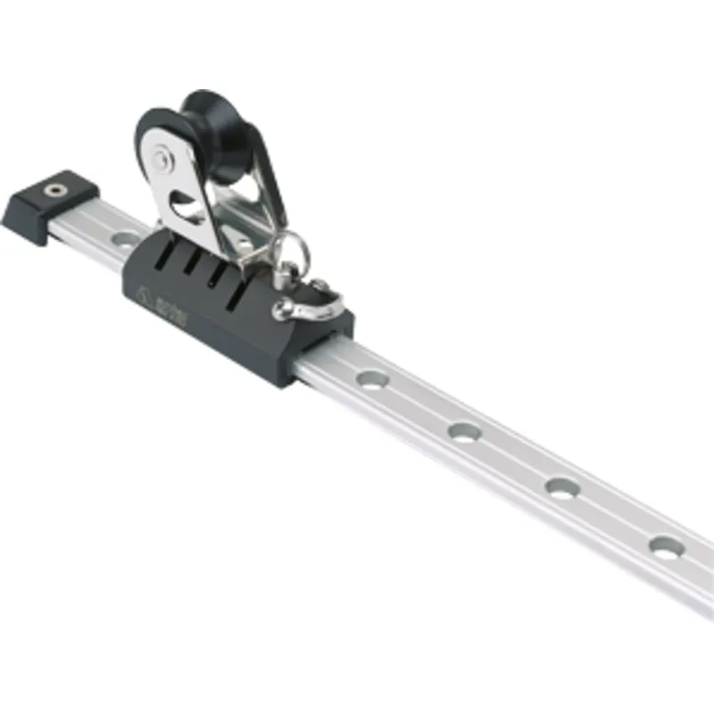 Antal Aluminium/Niro Genuaschlitten 26x4, mit Rolle, 96x38x91mm, Arbeitslast 800kg