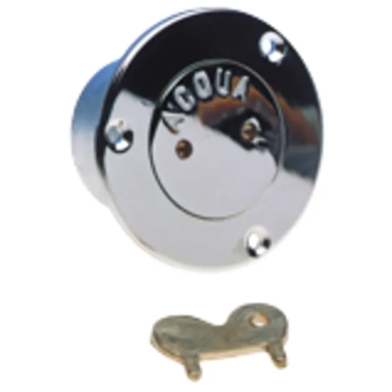 Deckeinfüllstutzen Messing Verchromt 'Aqua', 1-1/2" Innergewinde