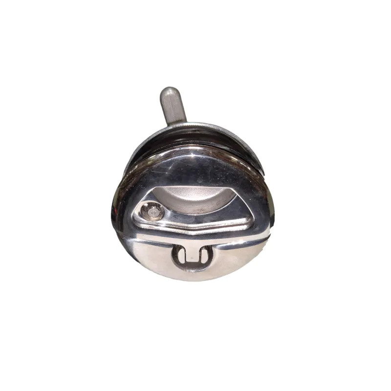 Niro Einlaßgriff mit Drehverschluß, A=8-25mm, B=22-76mm, C=62mm, D=50mm, E=71mm, F=54mm